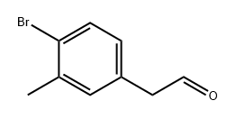 2-(4-Bromo-3-methylphenyl)acetaldehyde Struktur