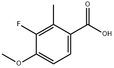 3-Fluoro-4-methoxy-2-methylbenzoic acid Struktur