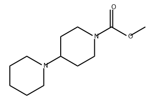 [1,4'-Bipiperidine]-1'-carboxylic acid, methyl ester Struktur