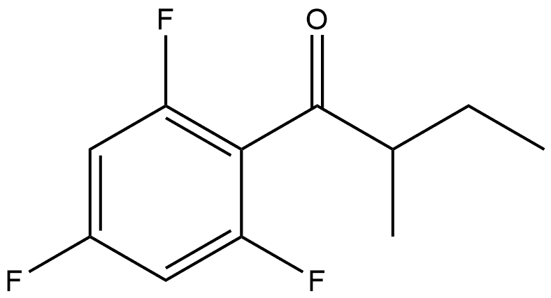 2-methyl-1-(2,4,6-trifluorophenyl)butan-1-one Struktur