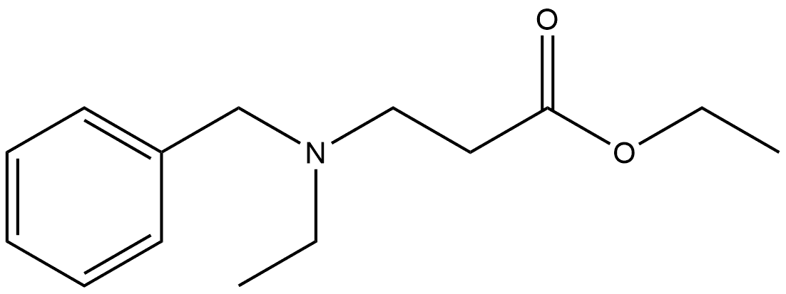 β-Alanine, N-ethyl-N-(phenylmethyl)-, ethyl ester Struktur