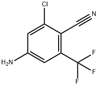 Benzonitrile, 4-amino-2-chloro-6-(trifluoromethyl)- Struktur