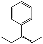 Benzene, (1-ethyl-1-propen-1-yl)- Struktur