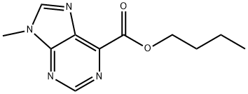 9H-Purine-6-carboxylic acid, 9-methyl-, butyl ester Struktur