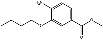 Benzoic acid, 4-amino-3-butoxy-, methyl ester Struktur