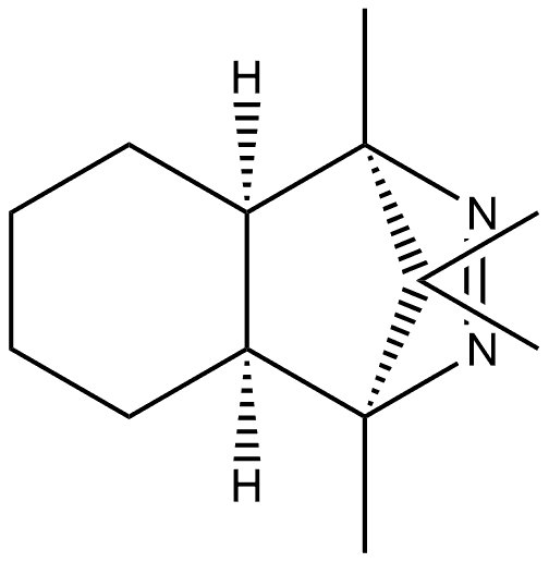 1,4-Methanophthalazine, 1,4,4a,5,6,7,8,8a-octahydro-1,4,9,9-tetramethyl-, (1α,4α,4aα,8aα)- (9CI) Struktur