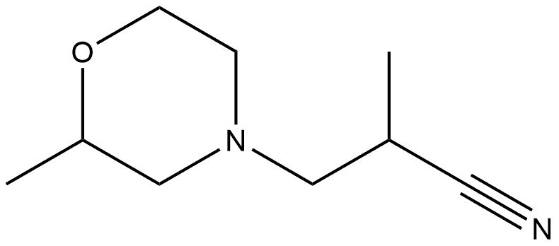 4-Morpholinepropanenitrile,α,2-dimethyl- Struktur