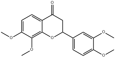 7,8,3‘,4'-tetramethoxyflavanone Struktur