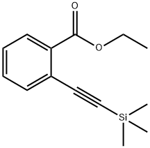 Benzoic acid, 2-[2-(trimethylsilyl)ethynyl]-, ethyl ester Struktur