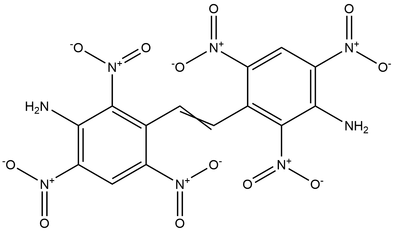 2,4,6,2’,4’,6’-Hexanitro-3,3’-diamino-stilbene Struktur