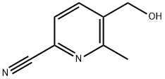 2-Pyridinecarbonitrile, 5-(hydroxymethyl)-6-methyl- Struktur