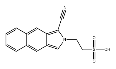 2H-Benz[f]isoindole-2-ethanesulfonic acid, 1-cyano- Struktur