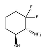 Cyclohexanol, 2-amino-3,3-difluoro-, (1S,2R)- Struktur