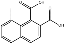 1,2-Naphthalenedicarboxylic acid, 8-methyl- Struktur