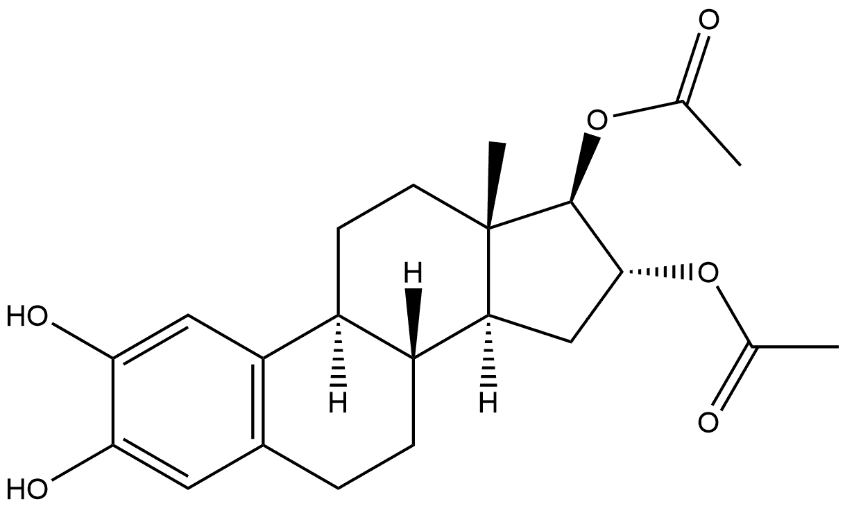 Estra-1,3,5(10)-triene-2,3,16α,17β-tetrol, 16,17-Diacetate Struktur