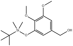 Benzenemethanol, 3-[[(1,1-dimethylethyl)dimethylsilyl]oxy]-4,5-dimethoxy- Struktur