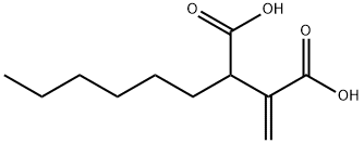 Butanedioic acid, 2-hexyl-3-methylene- Struktur