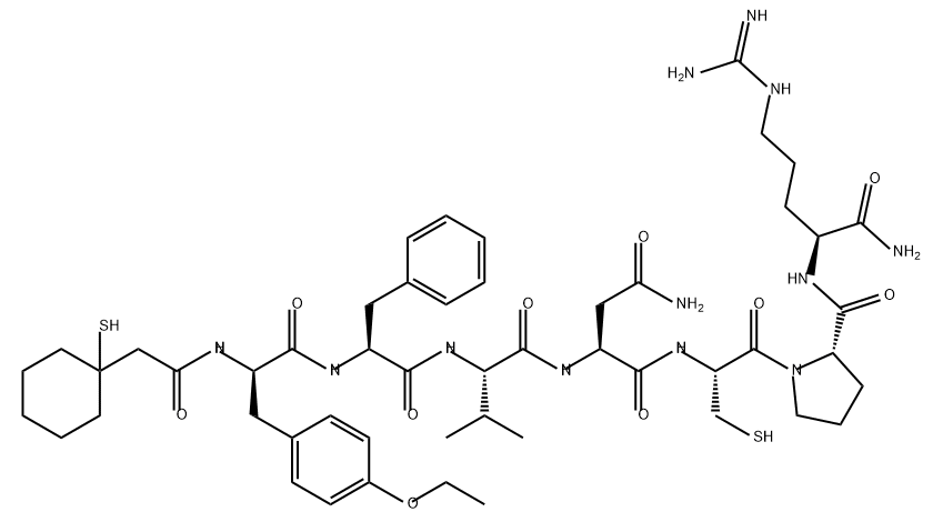 L-Argininamide, O-ethyl-N-[(1-mercaptocyclohexyl)acetyl]-D-tyrosyl-L-phenylalanyl-L-valyl-L-asparaginyl-L-cysteinyl-L-prolyl- (9CI)