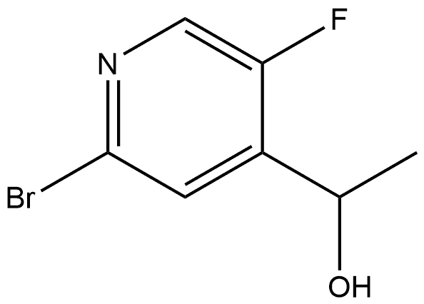 1-(2-Bromo-5-fluoropyridin-4-yl)ethan-1-ol Struktur