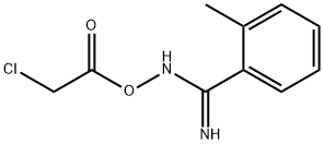 Acetic acid, 2-chloro-, [imino(2-methylphenyl)methyl]azanyl ester Struktur