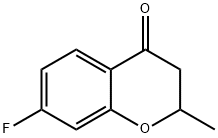 4H-1-Benzopyran-4-one, 7-fluoro-2,3-dihydro-2-methyl- Struktur