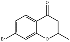 4H-1-Benzopyran-4-one, 7-bromo-2,3-dihydro-2-methyl- Struktur