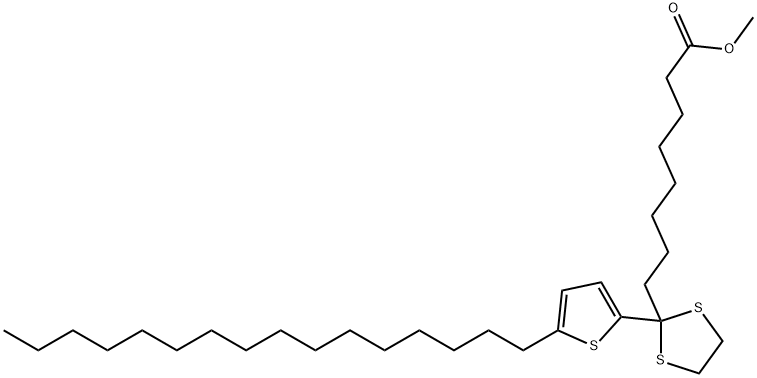 1,3-Dithiolane-2-octanoic acid, 2-(5-hexadecyl-2-thienyl)-, methyl ester