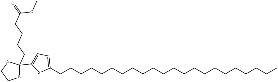 1,3-Dithiolane-2-pentanoic acid, 2-(5-docosyl-2-thienyl)-, methyl ester