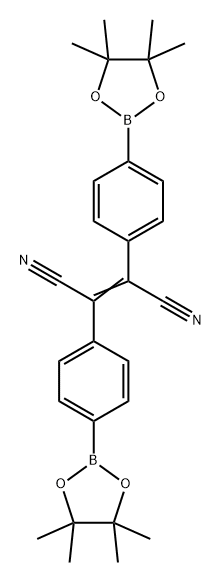 2-Butenedinitrile, 2,3-bis[4-(4,4,5,5-tetramethyl-1,3,2-dioxaborolan-2-yl)phenyl]- Struktur