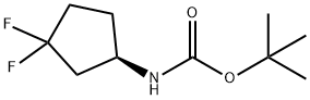 (R)-tert-butyl 3,3-difluorocyclopentylcarbamate Struktur