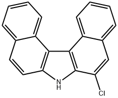 7H-Dibenzo[c,g]carbazole, 6-chloro- Struktur