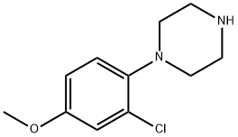 1-(2-chloro-4-methoxyphenyl)piperazine Struktur