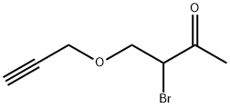 2-Butanone, 3-bromo-4-(2-propyn-1-yloxy)- Struktur