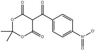 1,3-Dioxane-4,6-dione, 2,2-dimethyl-5-(4-nitrobenzoyl)- Struktur