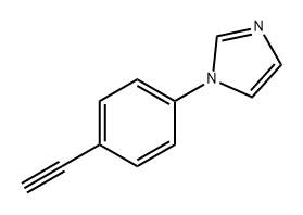 1H-Imidazole, 1-(4-ethynylphenyl)- Struktur