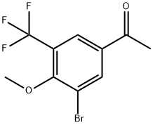 3'-Bromo-4'-methoxy-5'-(trifluoromethyl)acetophenone Struktur