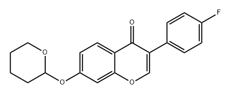 4H-1-Benzopyran-4-one, 3-(4-fluorophenyl)-7-[(tetrahydro-2H-pyran-2-yl)oxy]-