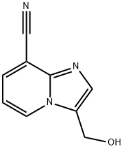 3-(hydroxymethyl)imidazo[1,2-a]pyridine-8-carbonitrile Struktur