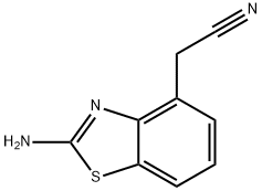 4-Benzothiazoleacetonitrile, 2-amino- Struktur