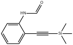 N-(2-((Trimethylsilyl)ethynyl)phenyl)formamide Struktur