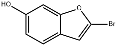 6-Benzofuranol, 2-bromo- Struktur