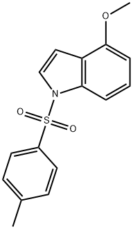 1H-Indole, 4-methoxy-1-[(4-methylphenyl)sulfonyl]- Struktur