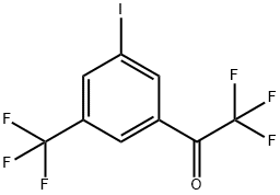 3'-Iodo-5'-(trifluoromethyl)-2,2,2-trifluoroacetophenone Struktur