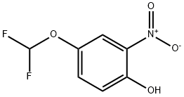 Phenol, 4-(difluoromethoxy)-2-nitro- Struktur