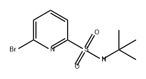 2-Pyridinesulfonamide, 6-bromo-N-(1,1-dimethylethyl)- Struktur