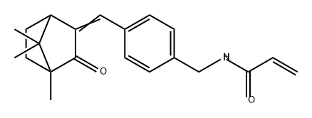 2-Propenamide, N-[[4-[(4,7,7-trimethyl-3-oxobicyclo[2.2.1]hept-2-ylidene)methyl]phenyl]methyl]- Struktur