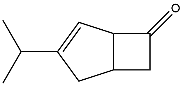 3-isopropylbicyclo[3.2.0]hept-3-en-6-one Struktur