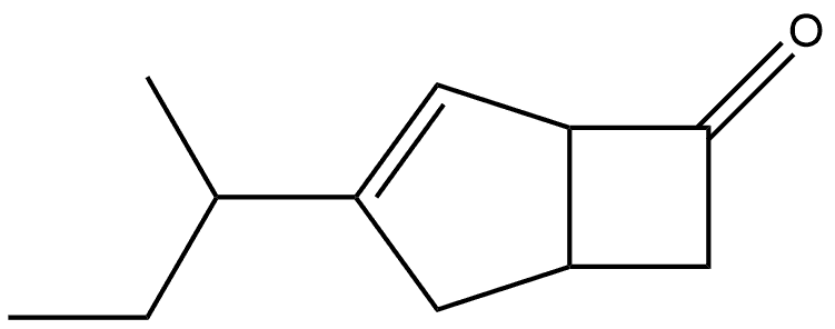 3-(sec-butyl)bicyclo[3.2.0]hept-3-en-6-one Struktur