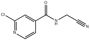 4-Pyridinecarboxamide, 2-chloro-N-(cyanomethyl)- Struktur