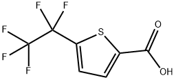 5-(1,1,2,2,2-Pentafluoroethyl)-2-thiophenecarboxylic acid Struktur